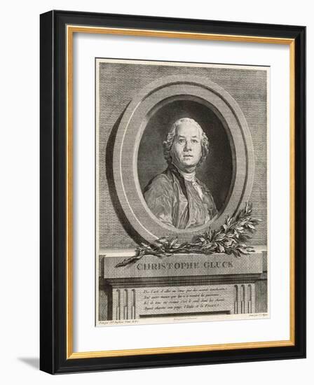 Gluck, Christoph Willibald Ritter Von 1714 - 1787-null-Framed Art Print