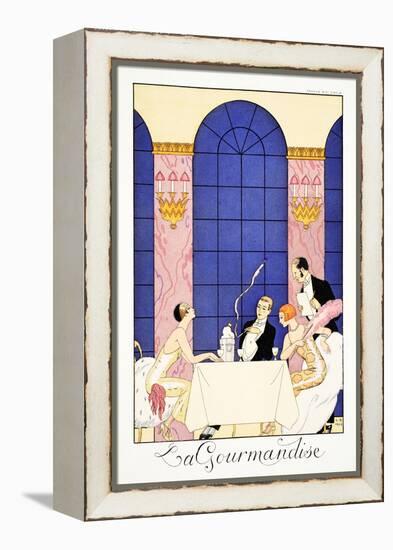 Gluttony, from 'Falbalas and Fanfreluches, Almanach des Modes Présentes, Passées et Futures', 1925-Georges Barbier-Framed Premier Image Canvas