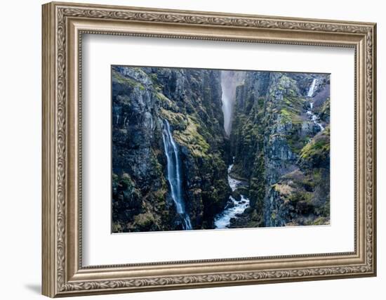 Glymur Waterfall, Iceland, Polar Regions-John Alexander-Framed Photographic Print