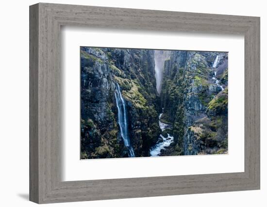 Glymur Waterfall, Iceland, Polar Regions-John Alexander-Framed Photographic Print