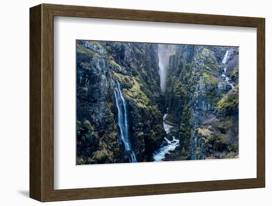 Glymur Waterfall, Iceland, Polar Regions-John Alexander-Framed Photographic Print