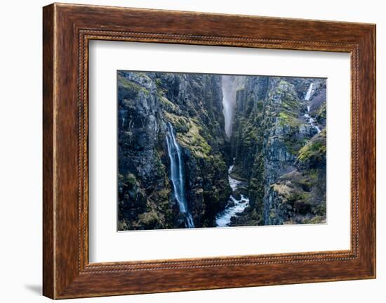 Glymur Waterfall, Iceland, Polar Regions-John Alexander-Framed Photographic Print