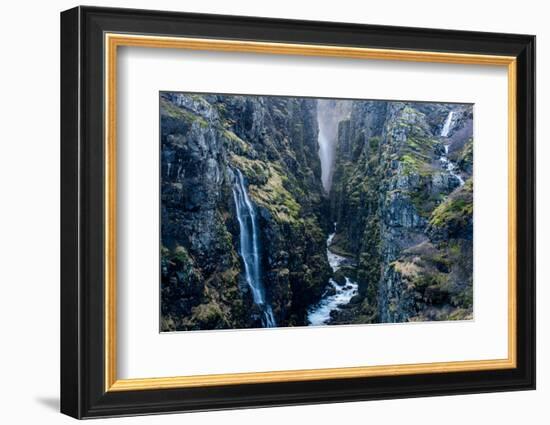 Glymur Waterfall, Iceland, Polar Regions-John Alexander-Framed Photographic Print