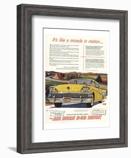 GM Air Born B-58 Buick-Miracle-null-Framed Art Print