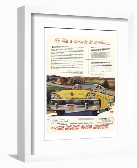 GM Air Born B-58 Buick-Miracle-null-Framed Art Print