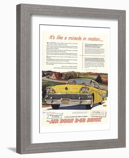 GM Air Born B-58 Buick-Miracle-null-Framed Art Print