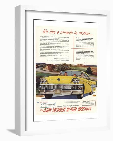 GM Air Born B-58 Buick-Miracle-null-Framed Art Print