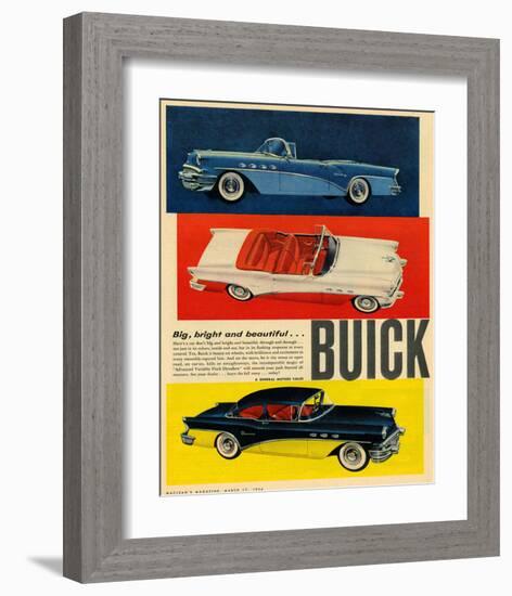 GM Big Bright Beautiful Buick-null-Framed Art Print