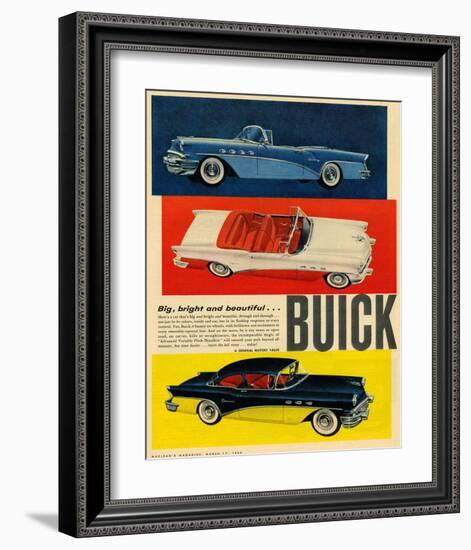 GM Big Bright Beautiful Buick-null-Framed Art Print