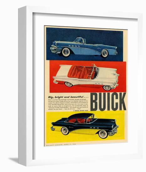 GM Big Bright Beautiful Buick-null-Framed Art Print