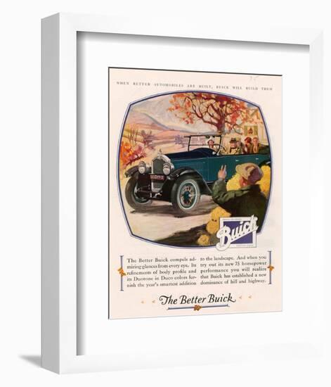 GM Buick - Admiring Glances-null-Framed Art Print