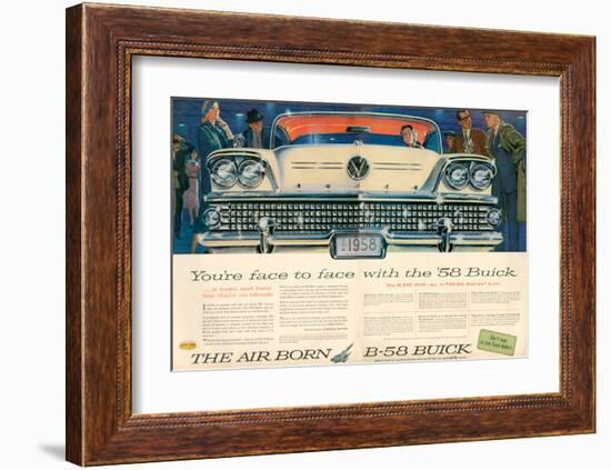 GM Buick B-58 Flight On Wheels-null-Framed Art Print