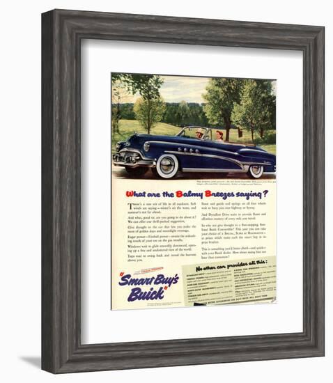 GM Buick - Balmy Breezes-null-Framed Art Print