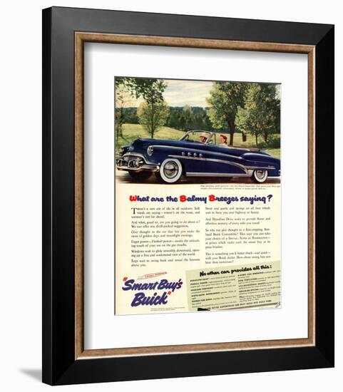 GM Buick - Balmy Breezes-null-Framed Art Print