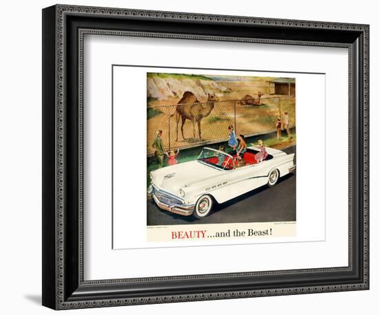 GM Buick -Beauty and the Beast-null-Framed Premium Giclee Print