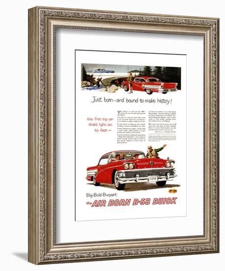 GM Buick-Bound to Make History-null-Framed Art Print