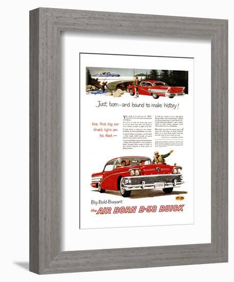 GM Buick-Bound to Make History-null-Framed Art Print