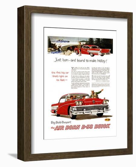 GM Buick-Bound to Make History-null-Framed Art Print