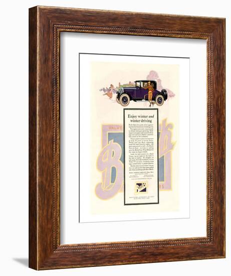 GM Buick-Enjoy Winter Driving-null-Framed Art Print