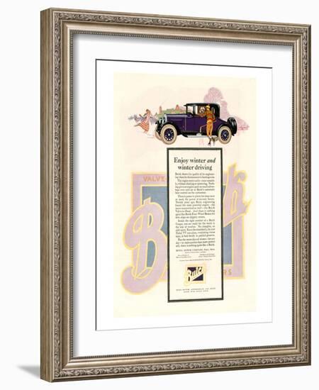 GM Buick-Enjoy Winter Driving-null-Framed Art Print