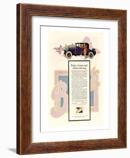 GM Buick-Enjoy Winter Driving-null-Framed Art Print