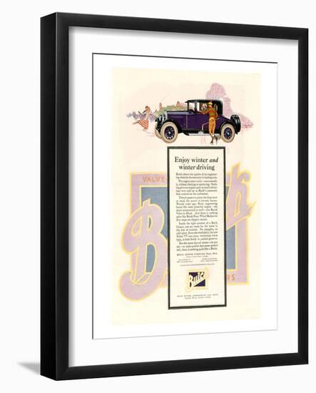 GM Buick-Enjoy Winter Driving-null-Framed Art Print