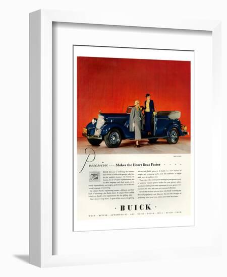 GM Buick - Faster Heartbeat-null-Framed Art Print