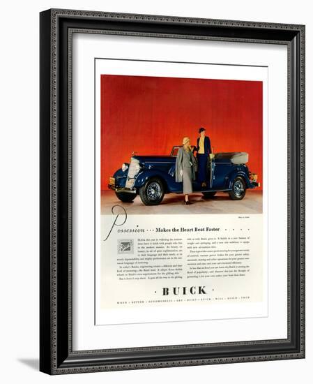 GM Buick - Faster Heartbeat-null-Framed Art Print