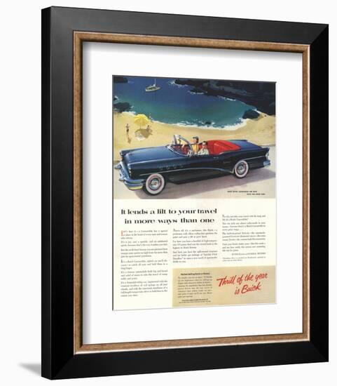 GM Buick-Lends a Lit to Travels-null-Framed Art Print