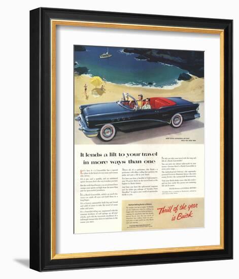 GM Buick-Lends a Lit to Travels-null-Framed Art Print