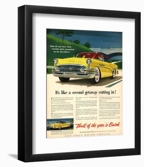 GM Buick-Like a Second Getaway-null-Framed Art Print