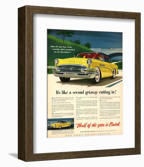 GM Buick-Like a Second Getaway-null-Framed Art Print