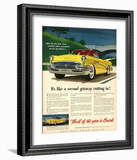 GM Buick-Like a Second Getaway-null-Framed Art Print