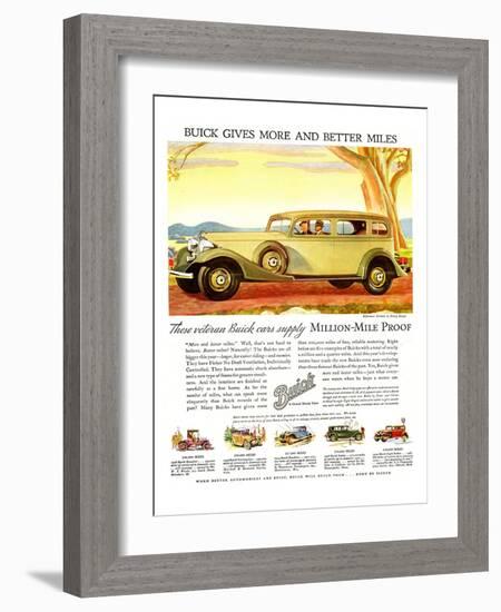 GM Buick-More and Better Miles-null-Framed Art Print