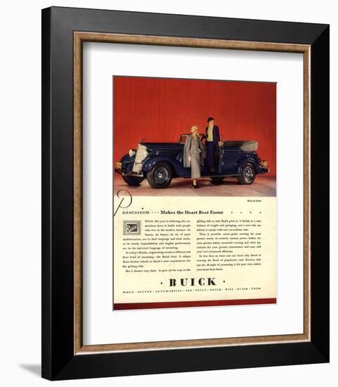 GM Buick Possession Heart Beat-null-Framed Art Print