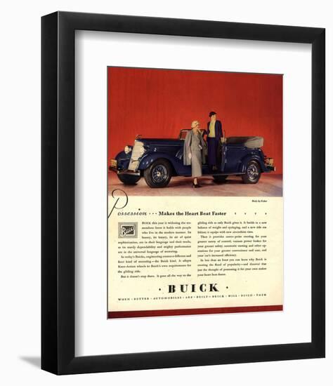 GM Buick Possession Heart Beat-null-Framed Art Print