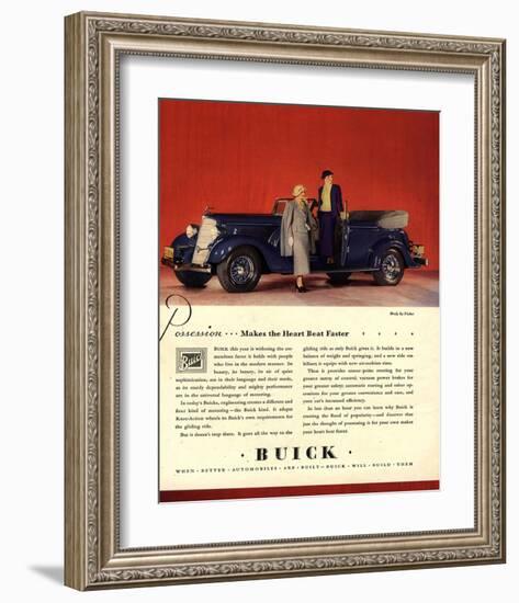 GM Buick Possession Heart Beat-null-Framed Art Print