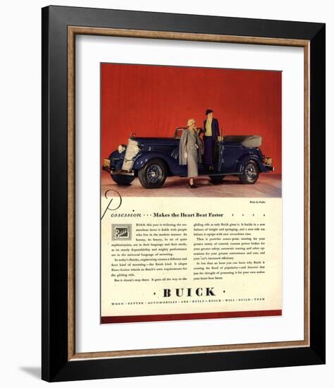 GM Buick Possession Heart Beat-null-Framed Art Print