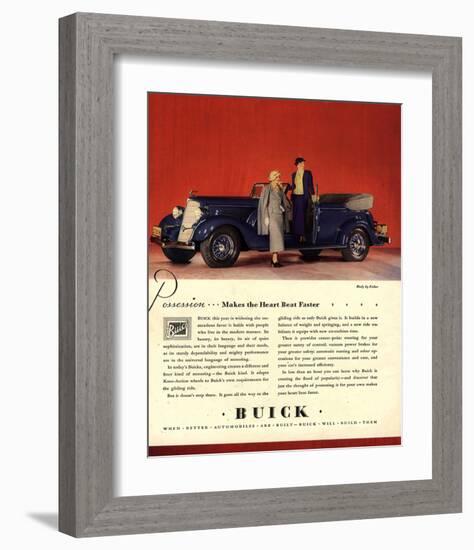 GM Buick Possession Heart Beat-null-Framed Art Print