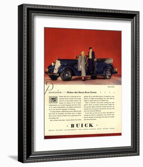 GM Buick Possession Heart Beat-null-Framed Art Print