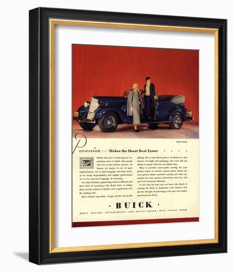 GM Buick Possession Heart Beat-null-Framed Art Print