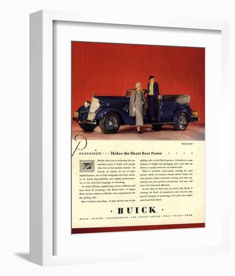 GM Buick Possession Heart Beat-null-Framed Art Print