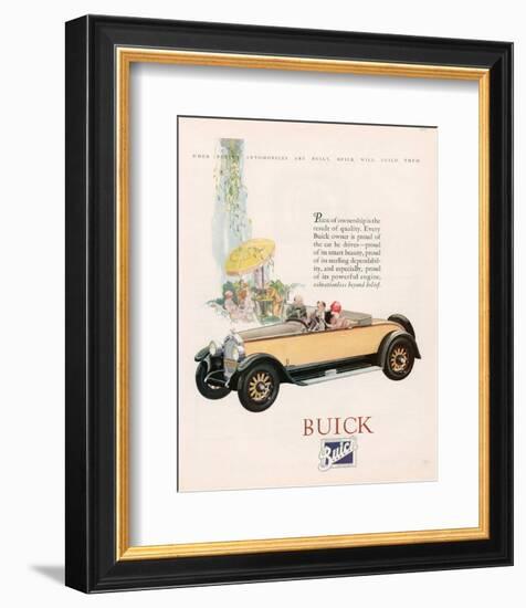 GM Buick - Pride of Ownership-null-Framed Art Print