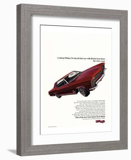 GM Buick Riviera Gran Sport-null-Framed Art Print