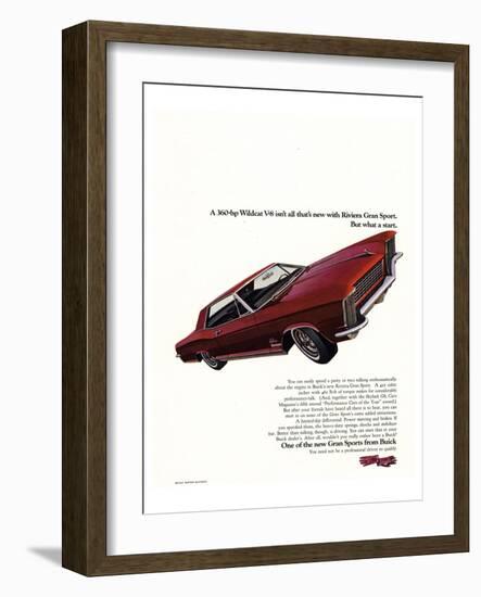 GM Buick Riviera Gran Sport-null-Framed Art Print