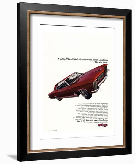 GM Buick Riviera Gran Sport-null-Framed Art Print