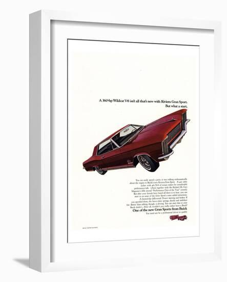 GM Buick Riviera Gran Sport-null-Framed Art Print