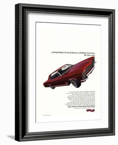 GM Buick Riviera Gran Sport-null-Framed Art Print