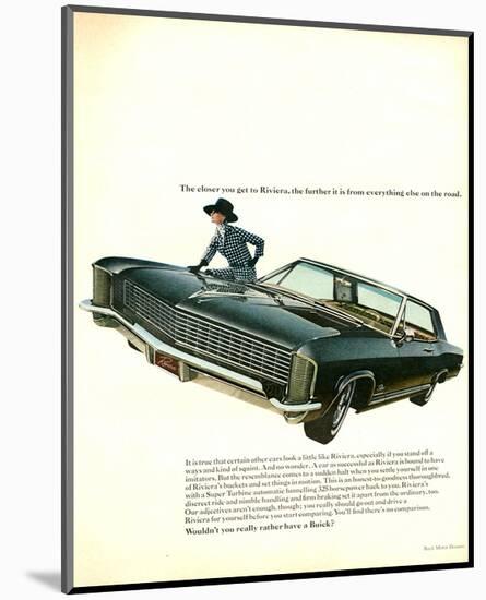 GM Buick - Riviera-null-Mounted Art Print