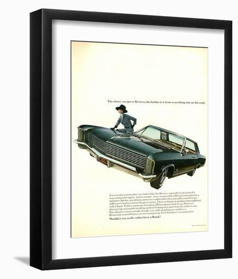 GM Buick - Riviera-null-Framed Art Print